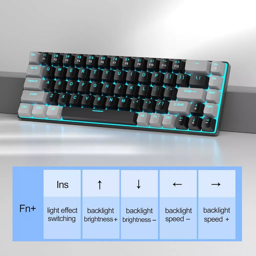 Magegee MK-BOX 68-key 65% layout Wired Mechanical Keyboard