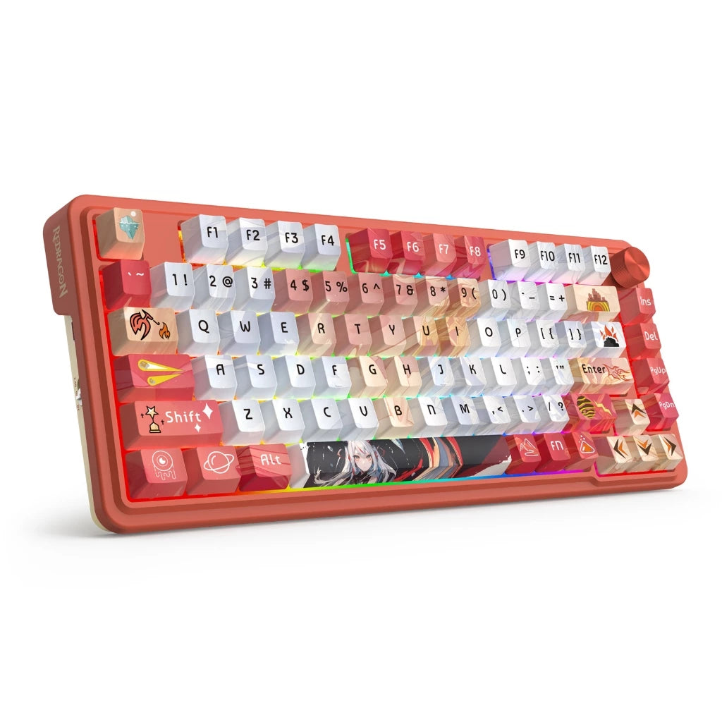 Redragon Ucal Pro Tri-Mode Gaming Keyboard Orange-Red-White (K673AK-RGB-PRO)