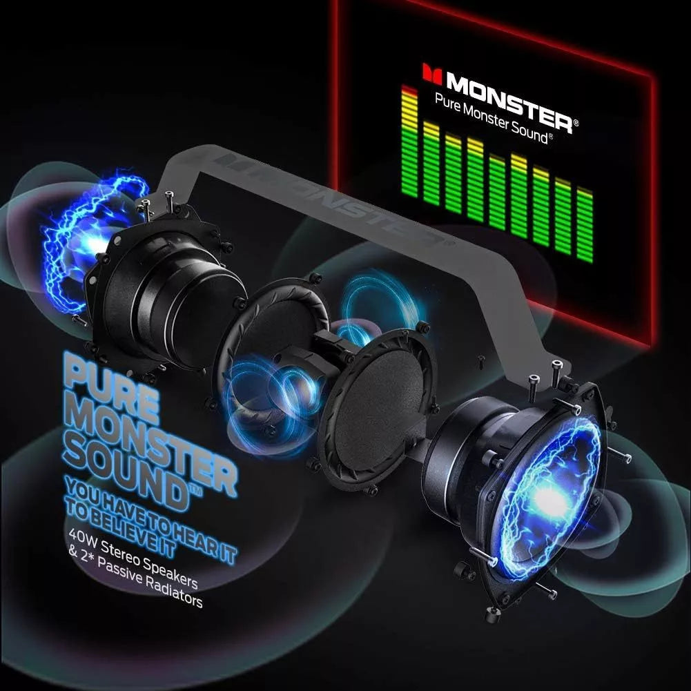 Monster Adventurer ForceHigh Volume Outdoor Speaker MS21901 Black
