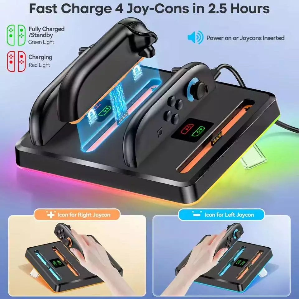 OIVO Joy-Con Charging Dock for Nintendo Switch 2 (Black) (IV-SW224)