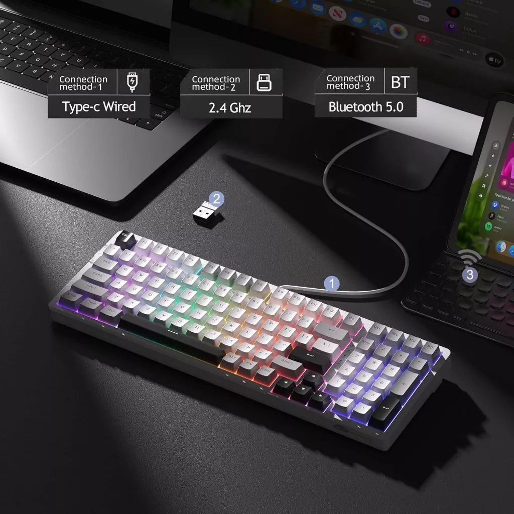 Magegee Light100 99-key Tri-mode 95% layout Mechanical Keyboard