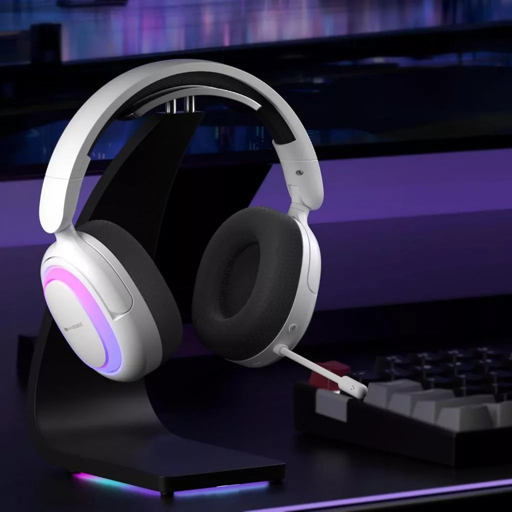 Magegee Aurora Tri-mode RGB Gaming Headset White