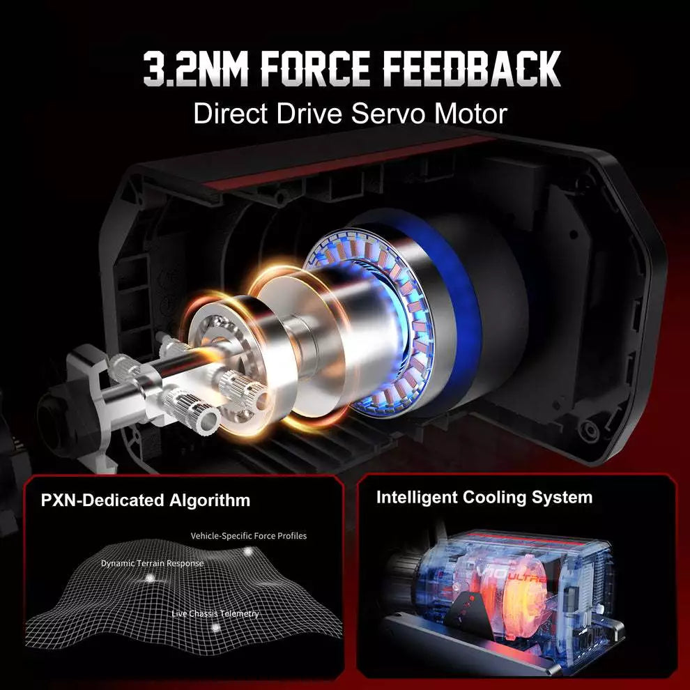 PXN Racing Wheel w/ Pedals PXN-V10 Pro