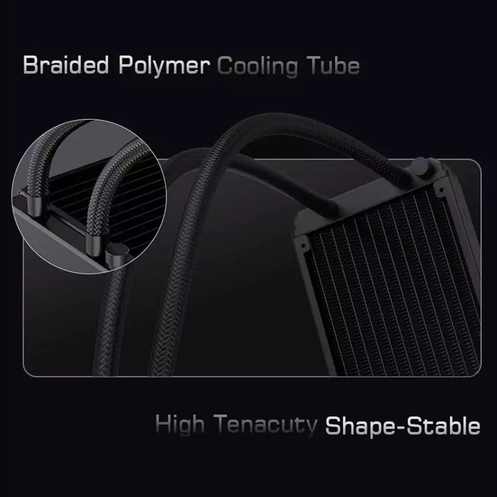 Lovingcool AK-B240-01 240mm AIO ARGB Liquid CPU Cooler with Temp Display