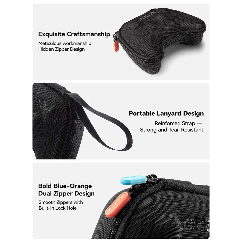 JSAUX ProFit Controller Case for Nintendo Switch Pro & Switch 2 Pro Controller Black BG0129