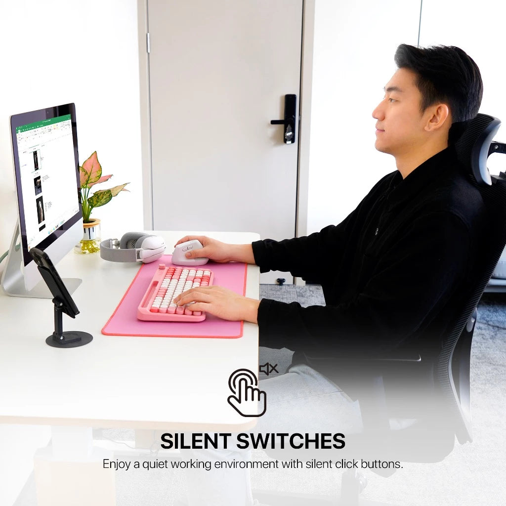 Fantech W195R Go Comfy Vertical Ergonomic Wireless Mouse