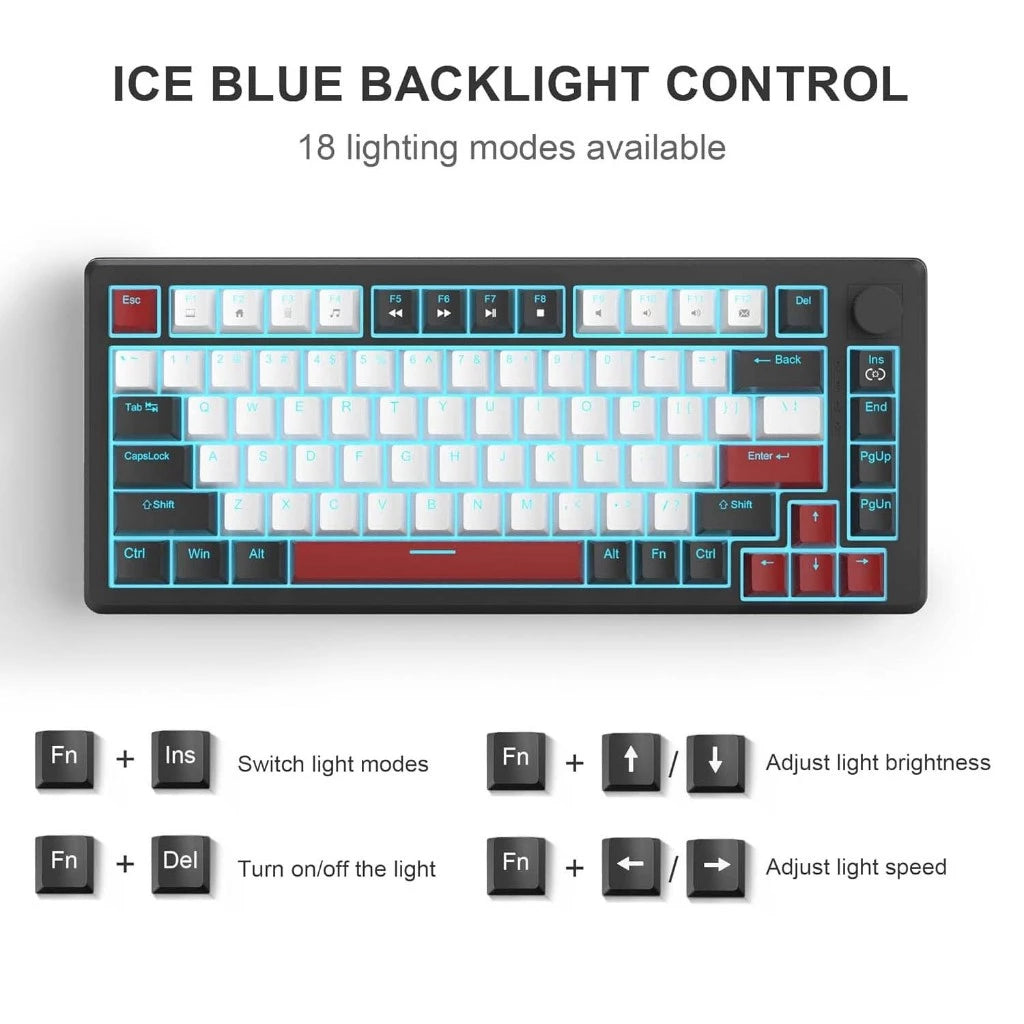 Magegee MK-Star75 83-key 75% layout Wired Mechanical Keyboard