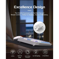 Magegee V560 98-key 96% layout Wireless Membrane Keyboard & Mouse Combo RGB