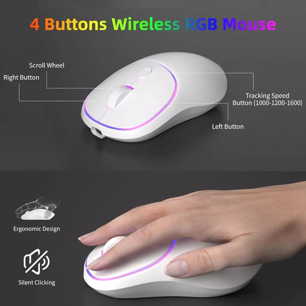 Magegee V550 104-key Wireless Membrane Keyboard & Mouse Combo RGB