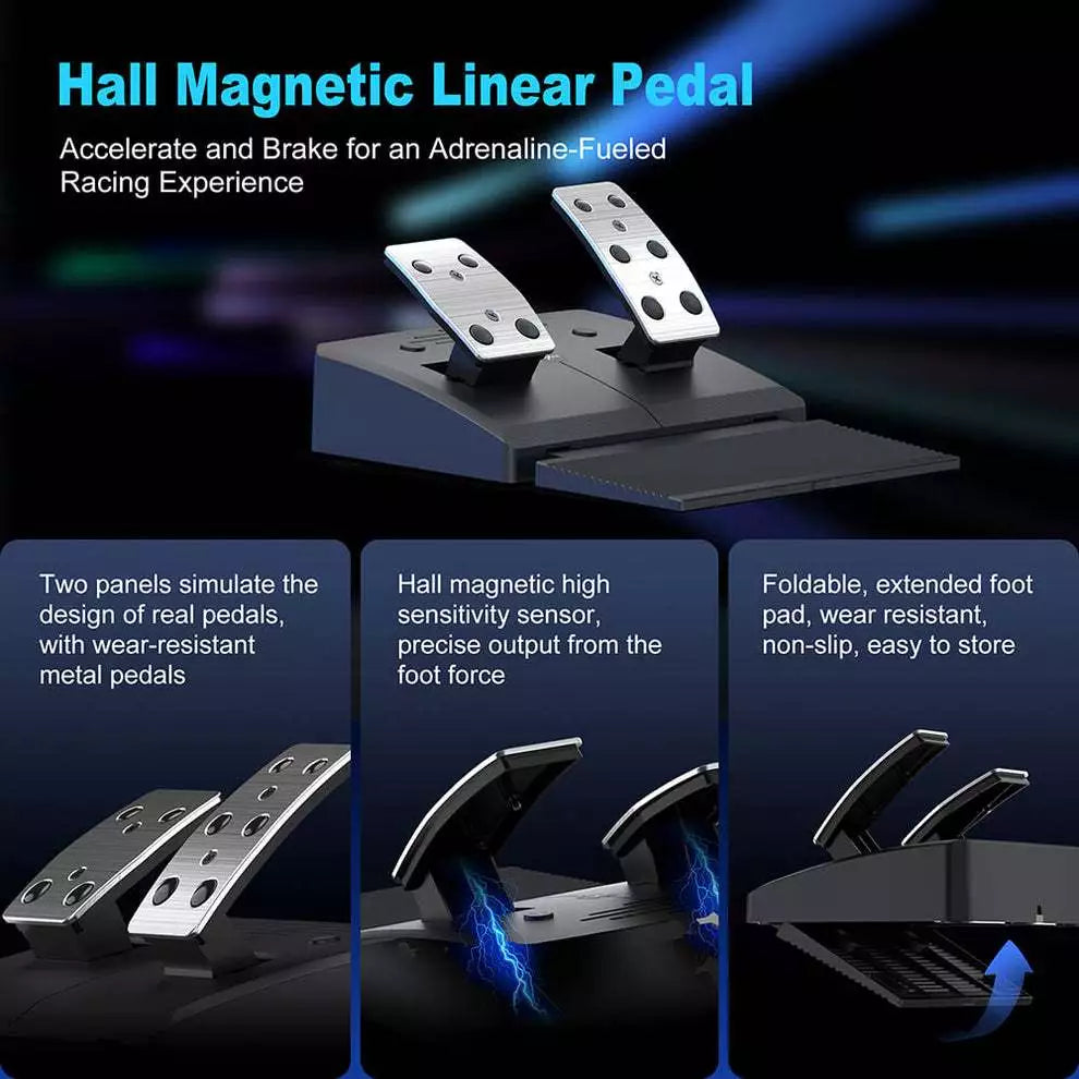 PXN Racing Wheel w/ Pedals PXN-V900 Gen2