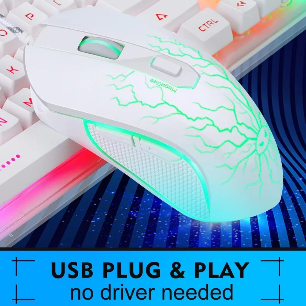 Magegee K1 Wired Membrane Keyboard & Mouse Combo RGB