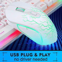 Magegee K1 Wired Membrane Keyboard & Mouse Combo RGB