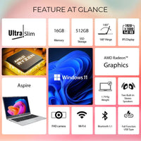 Acer Aspire AS15-42 15.6" FHD AMD Ryzen 7-7730U 16GB RAM / 512GB SSD AMD Radeon Graphics (FreeDOS)