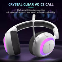 Magegee Aurora Tri-mode RGB Gaming Headset White
