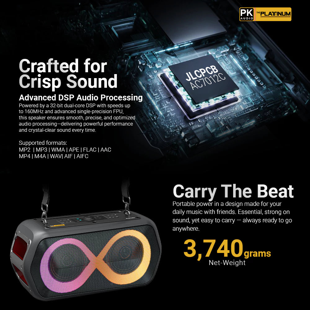 Platinum Karaoke Rover Portable Bluetooth Speaker
