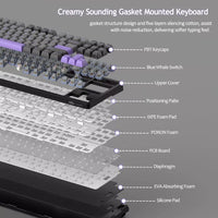 Magegee Light87 87-key Tri-mode 80% layout Mechanical Keyboard