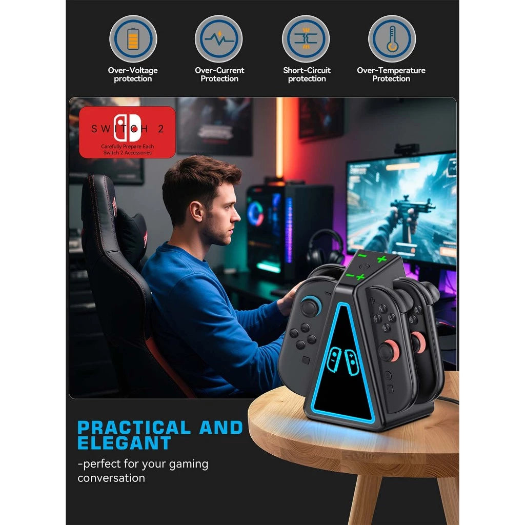 OIVO Joy-Con RGB Charging Station for Nintendo Switch 2 (VG-SW217)