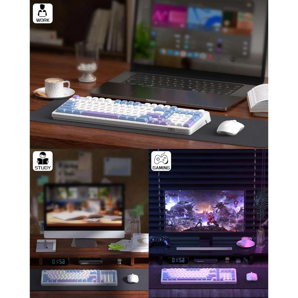 Magegee V560 98-key 96% layout Wireless Membrane Keyboard & Mouse Combo RGB