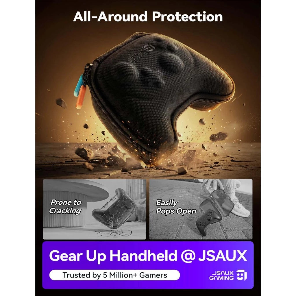 JSAUX ProFit Controller Case for Nintendo Switch Pro & Switch 2 Pro Controller Black BG0129