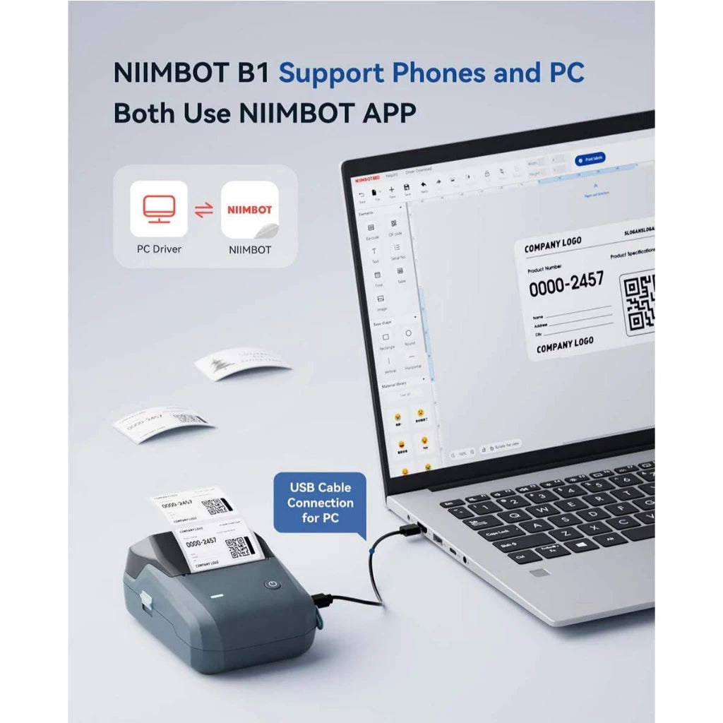 NIIMBOT B1 Thermal Printer Space Blue