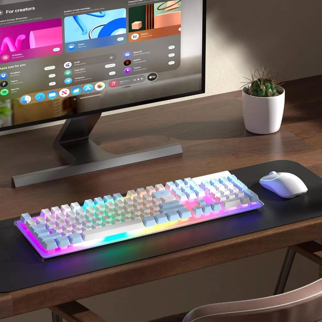 Magegee V550 104-key Wireless Membrane Keyboard & Mouse Combo RGB