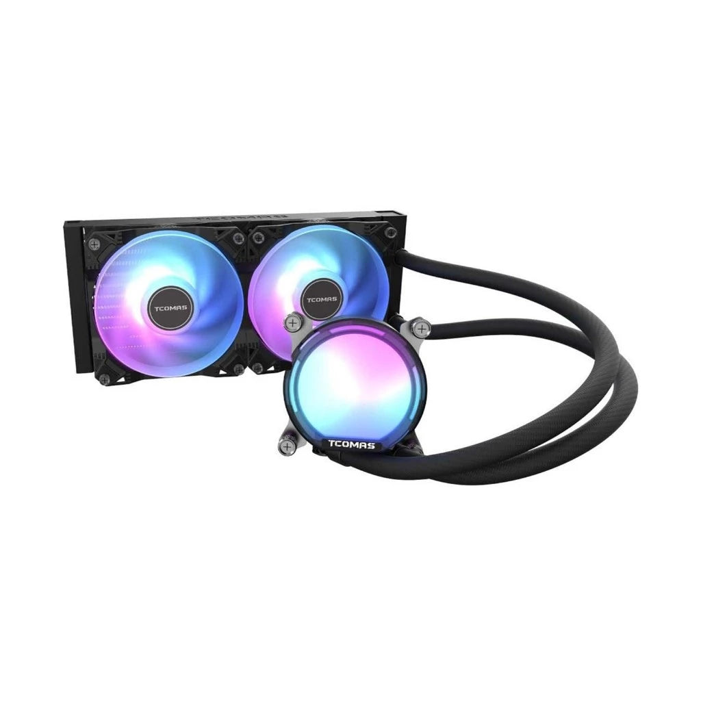 TCOMAS LE100 ARGB 240mm AIO Liquid CPU Cooler