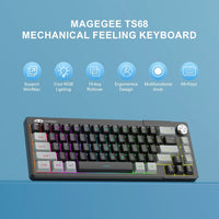 Magegee TS68 66-key 65% layout Wired Membrane Keyboard