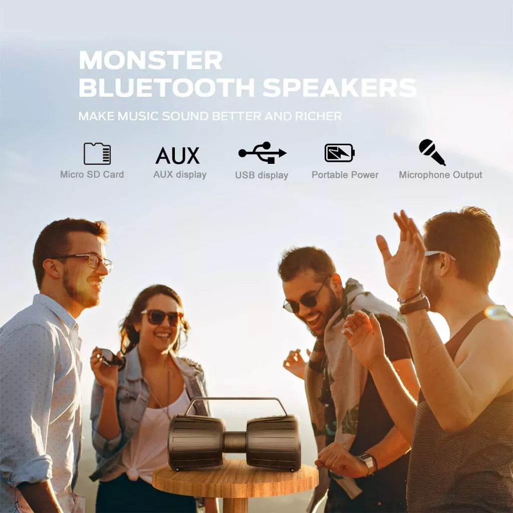 Monster Adventurer ForceHigh Volume Outdoor Speaker MS21901 Black