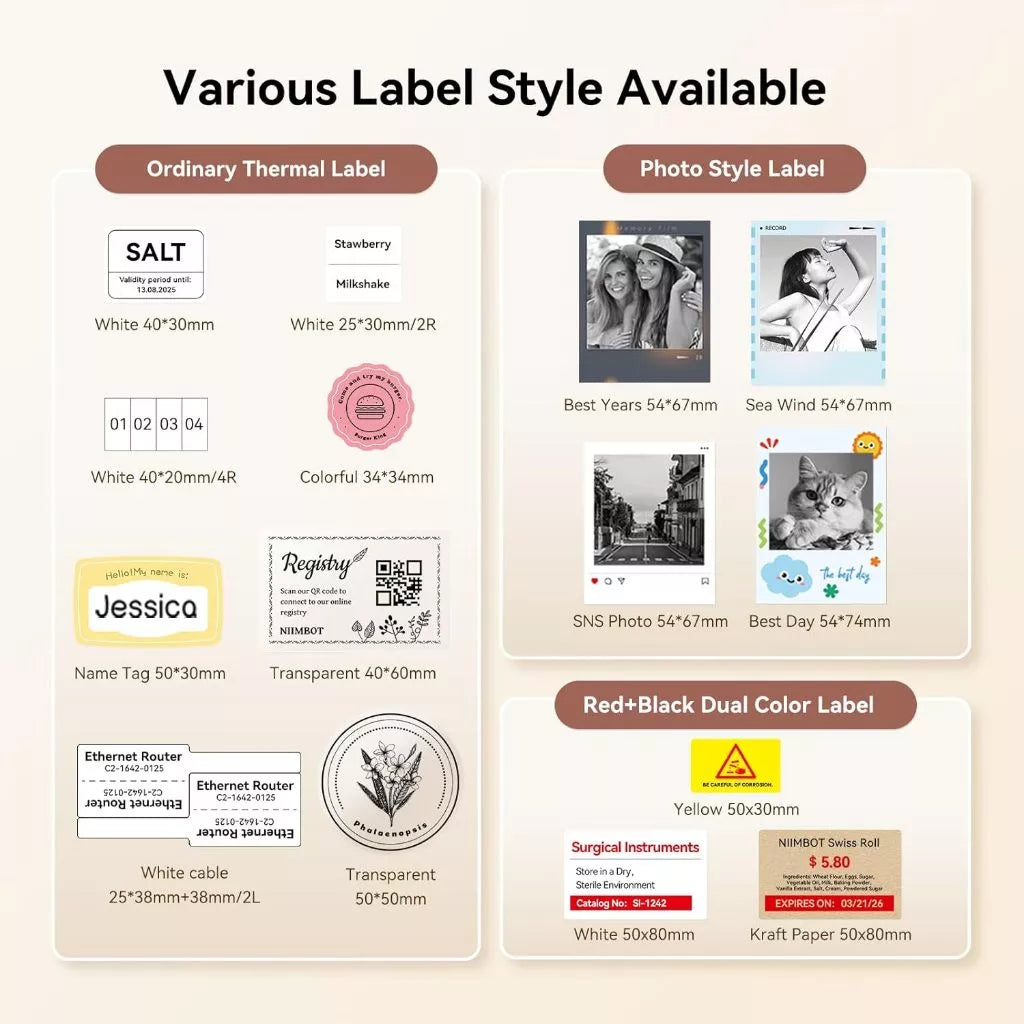 NIIMBOT B21S PRO Thermal Printer White