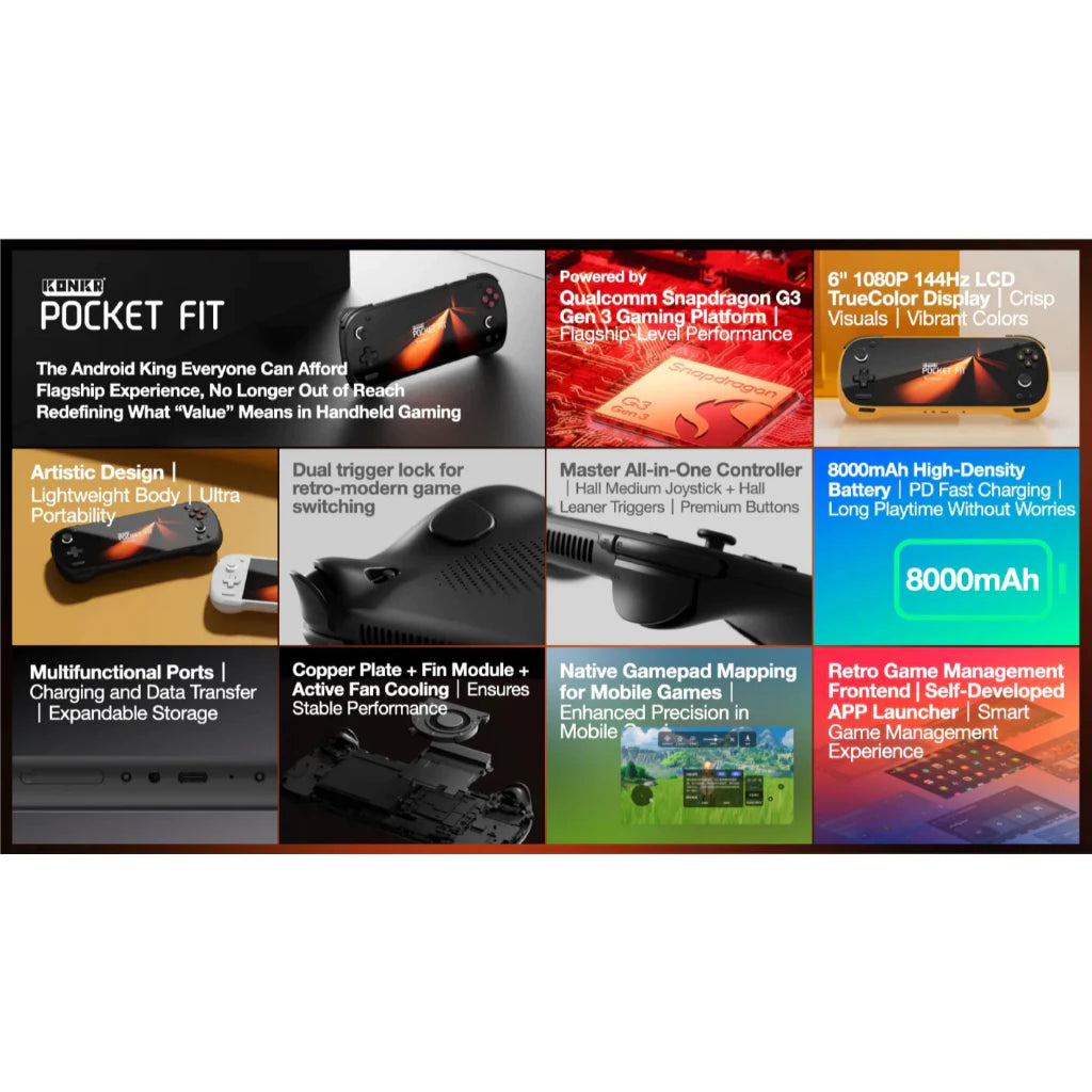 KONKR Pocket Fit G3 Handheld Console