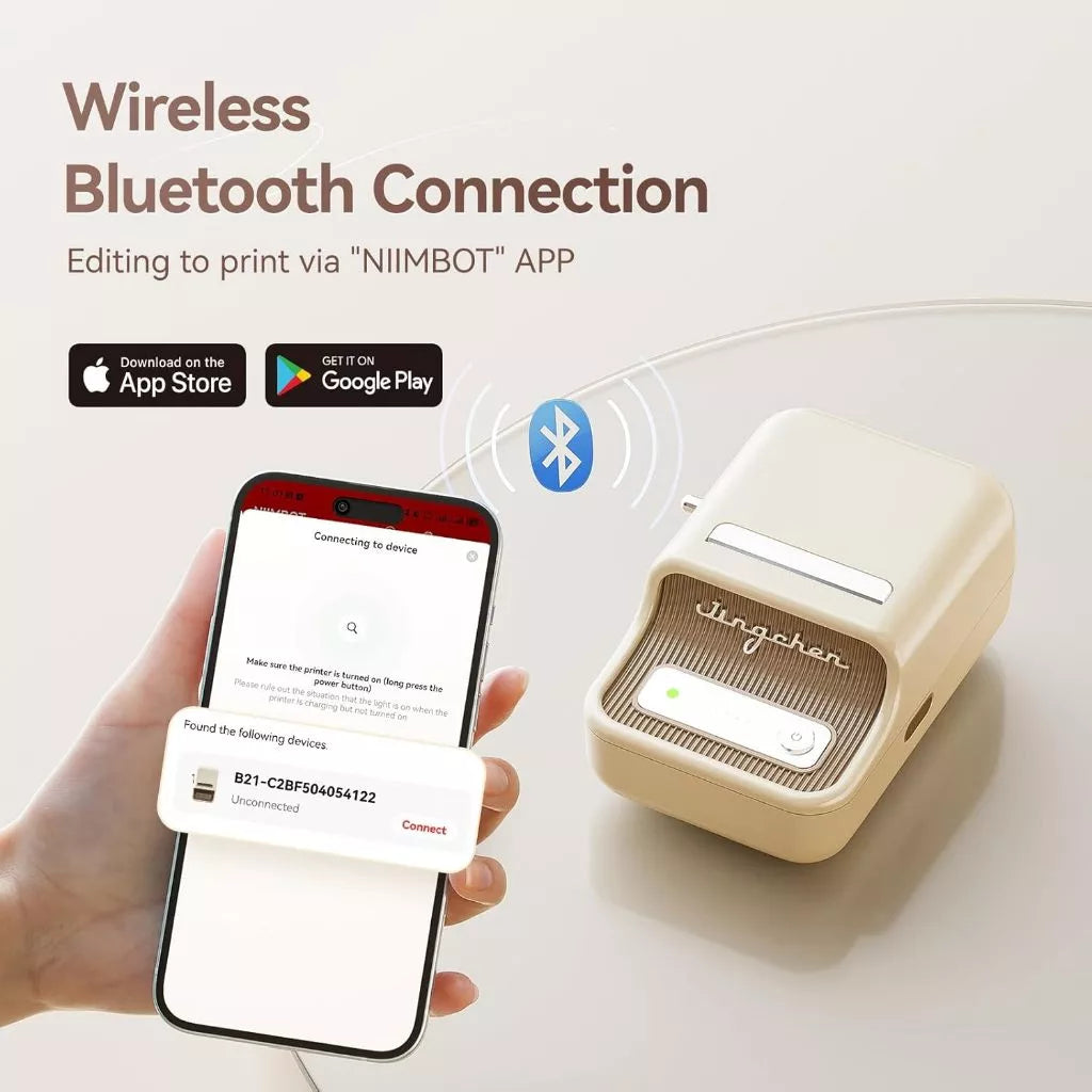 NIIMBOT B21S Thermal Printer White