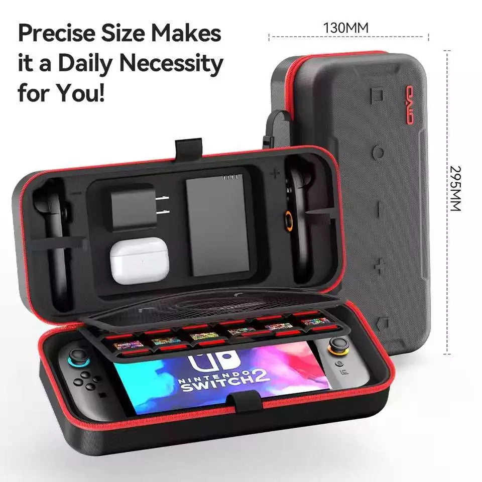 OIVO Carrying Case for Nintendo Switch 2 / Switch OLED (Black/Red) (IV-SW288)