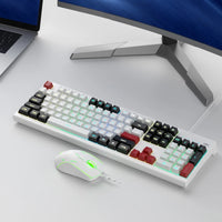 Magegee K2 Wired Membrane Keyboard & Mouse Combo RGB Knight Red