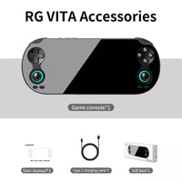 Anbernic RG Vita High Performance Game Console 5.5” Full Screen Display Android 12-14 Linux 64 Bit (128GB) W Games [Black]