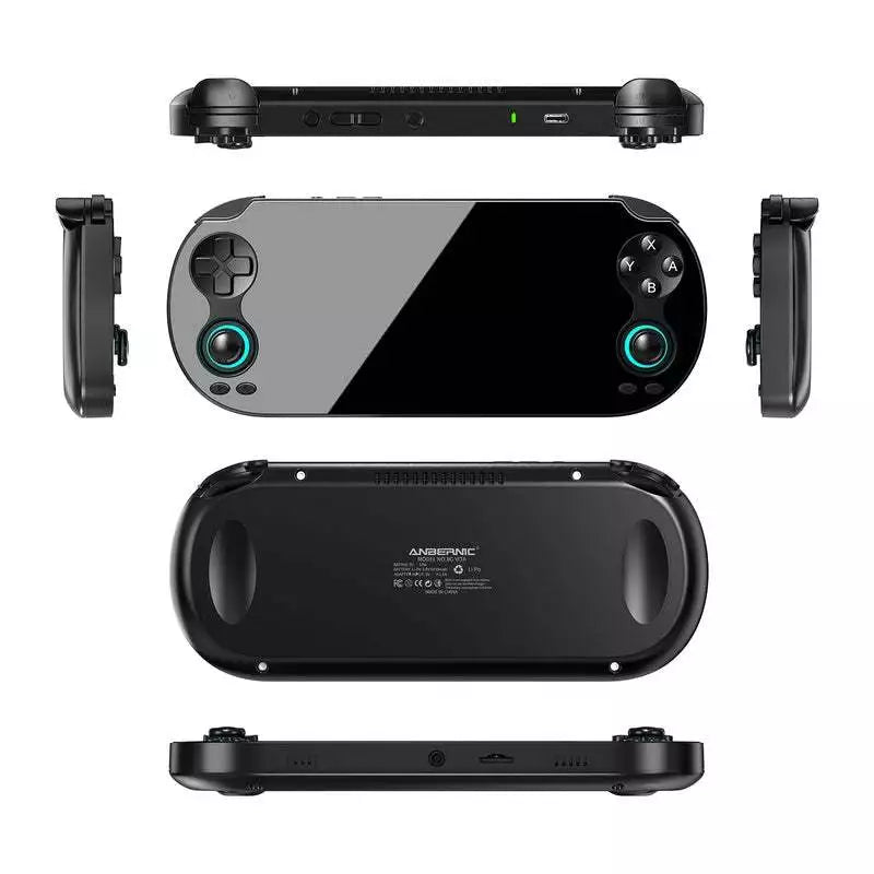 Anbernic RG Vita High Performance Game Console 5.5” Full Screen Display Android 12-14 Linux 64 Bit (128GB) W Games [Black]