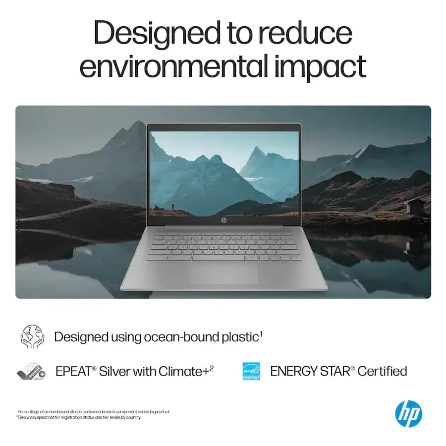 HP 14" Chromebook Intel Celeron N4500 4GB LPDDR4X RAM / 64GB eMMC Intel UHD Graphics Chrome OS Modern Grey 14a-ne1013dx