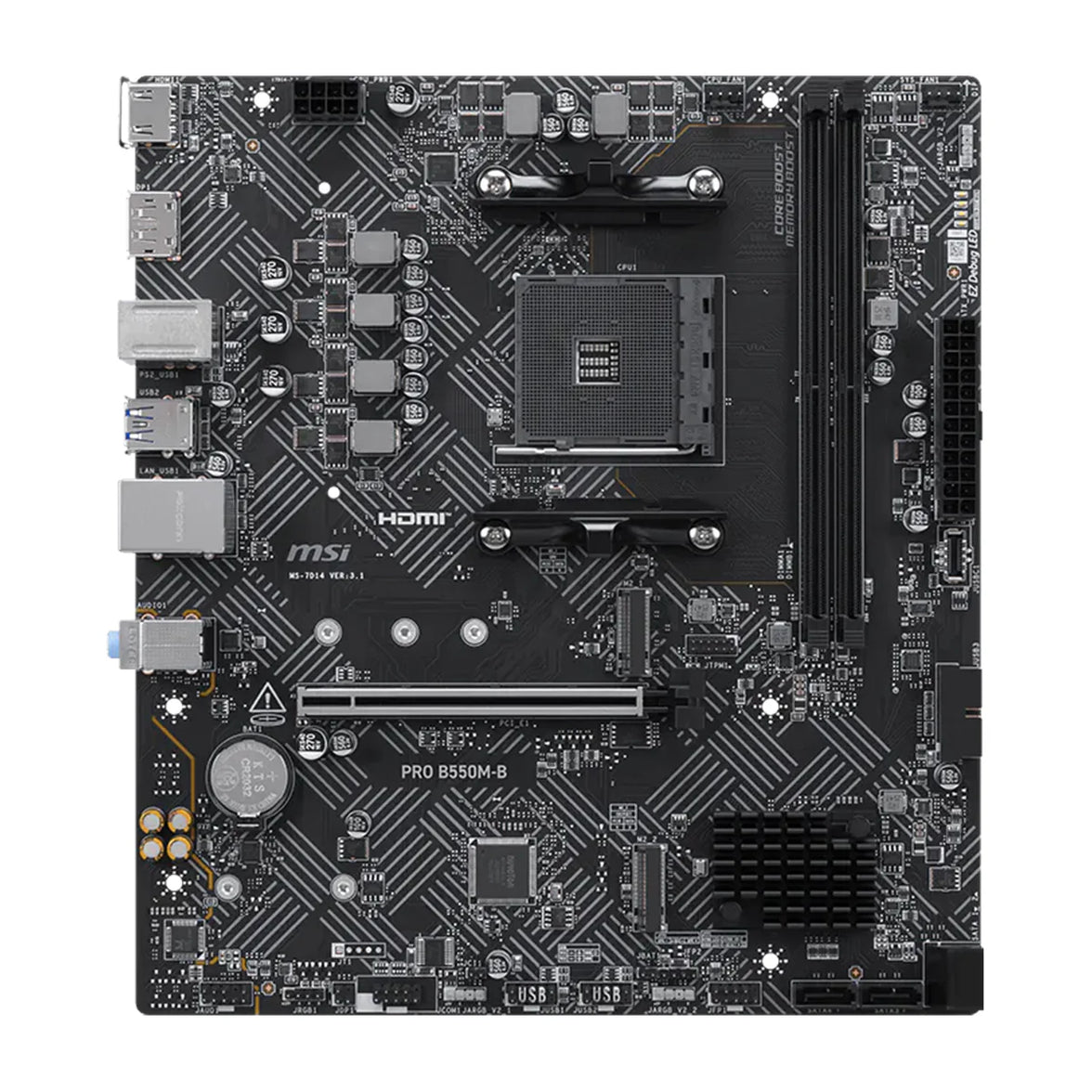 MSI PRO B550M-B AMD DDR4 mATX Motherboard