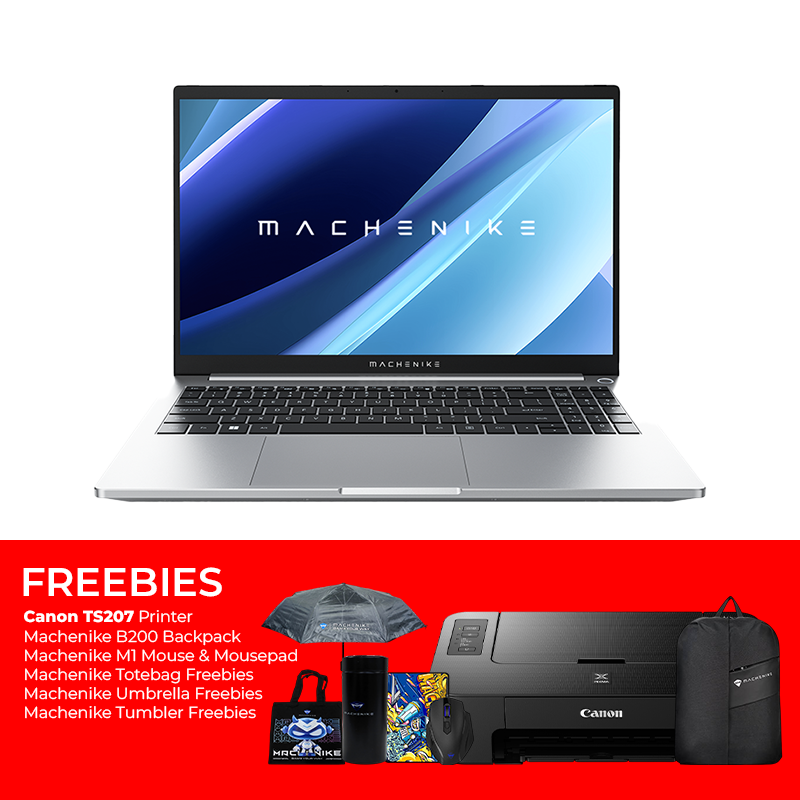 Machenike MC15N 15.6" FHD Notebook AMD Ryzen 5 - 5500H 16GB RAM /512GB SSD AMD Radeon Graphics Win11 Pro Silver