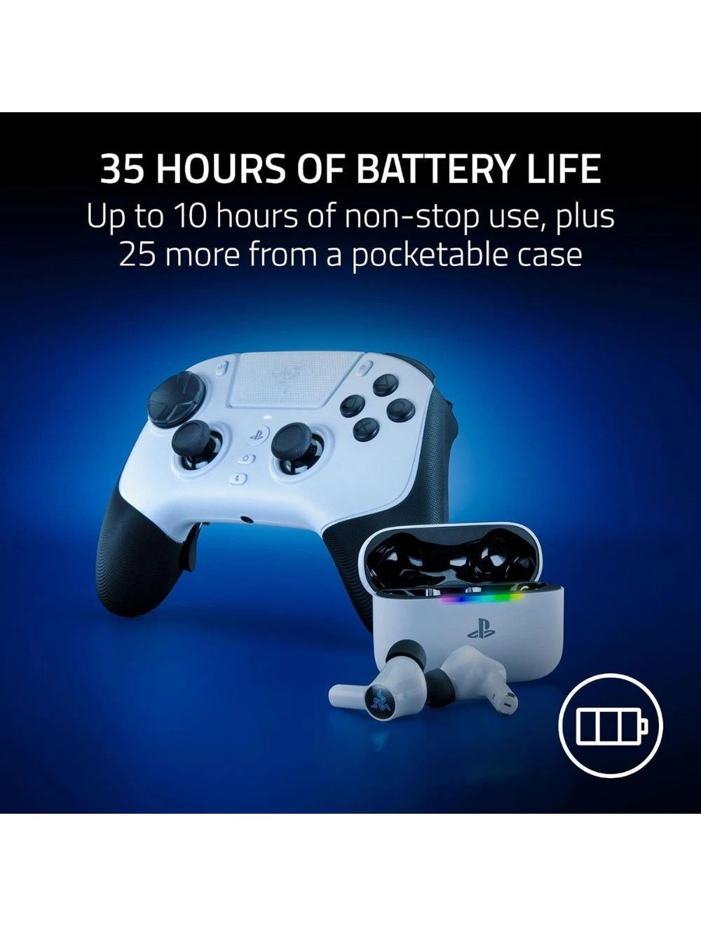 Razer Hammerhead V3 X HyperSpeed for PlayStation - Wireless Gaming Earbuds - AP Packaging