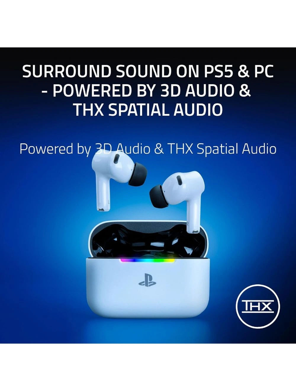Razer Hammerhead V3 X HyperSpeed for PlayStation - Wireless Gaming Earbuds - AP Packaging