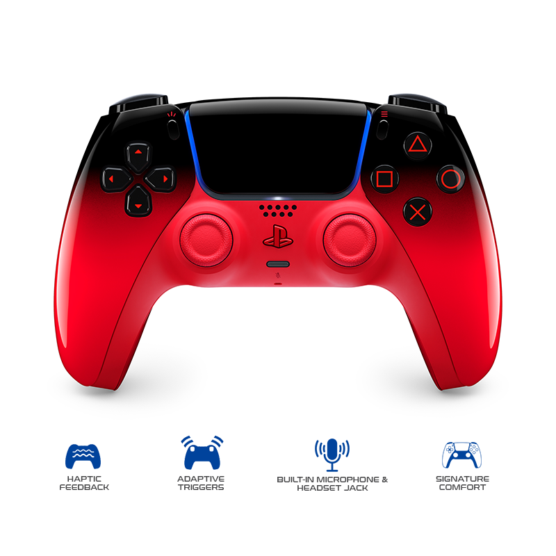 Techno R Exd Label Sony PlayStation 5 DualSense Wireless Controller - Techno Red