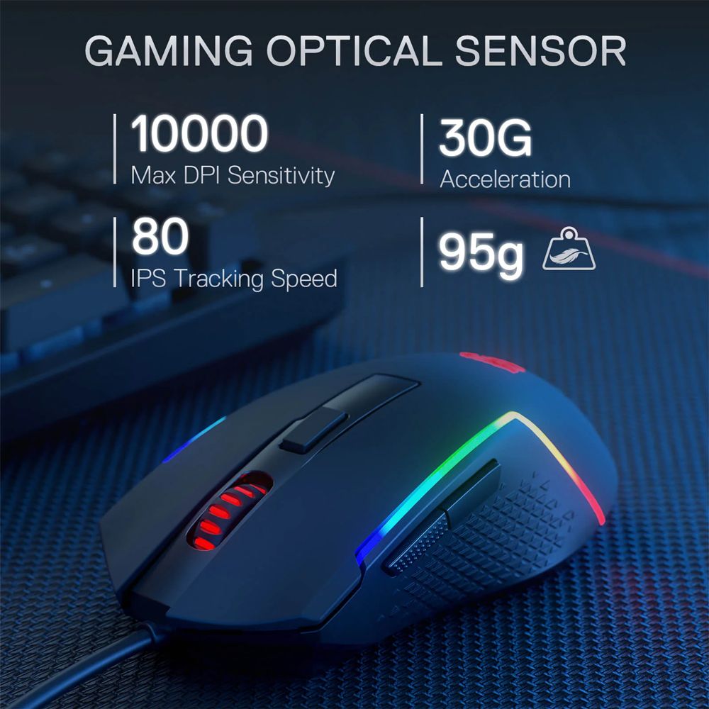 Redragon S141 RYLO Combo Wired Gaming Keyboard & Mouse Bundle