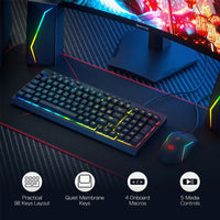 Redragon S141 RYLO Combo Wired Gaming Keyboard & Mouse Bundle