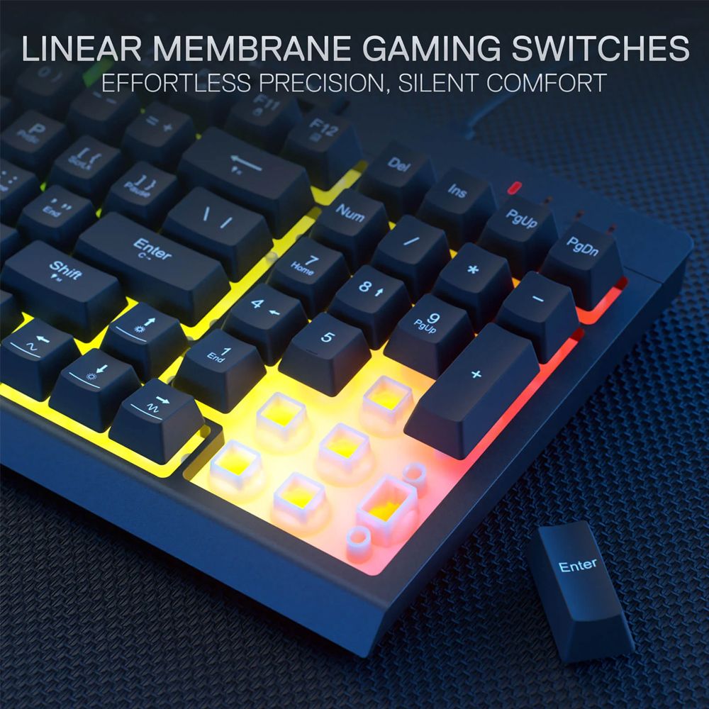 Redragon S141 RYLO Combo Wired Gaming Keyboard & Mouse Bundle