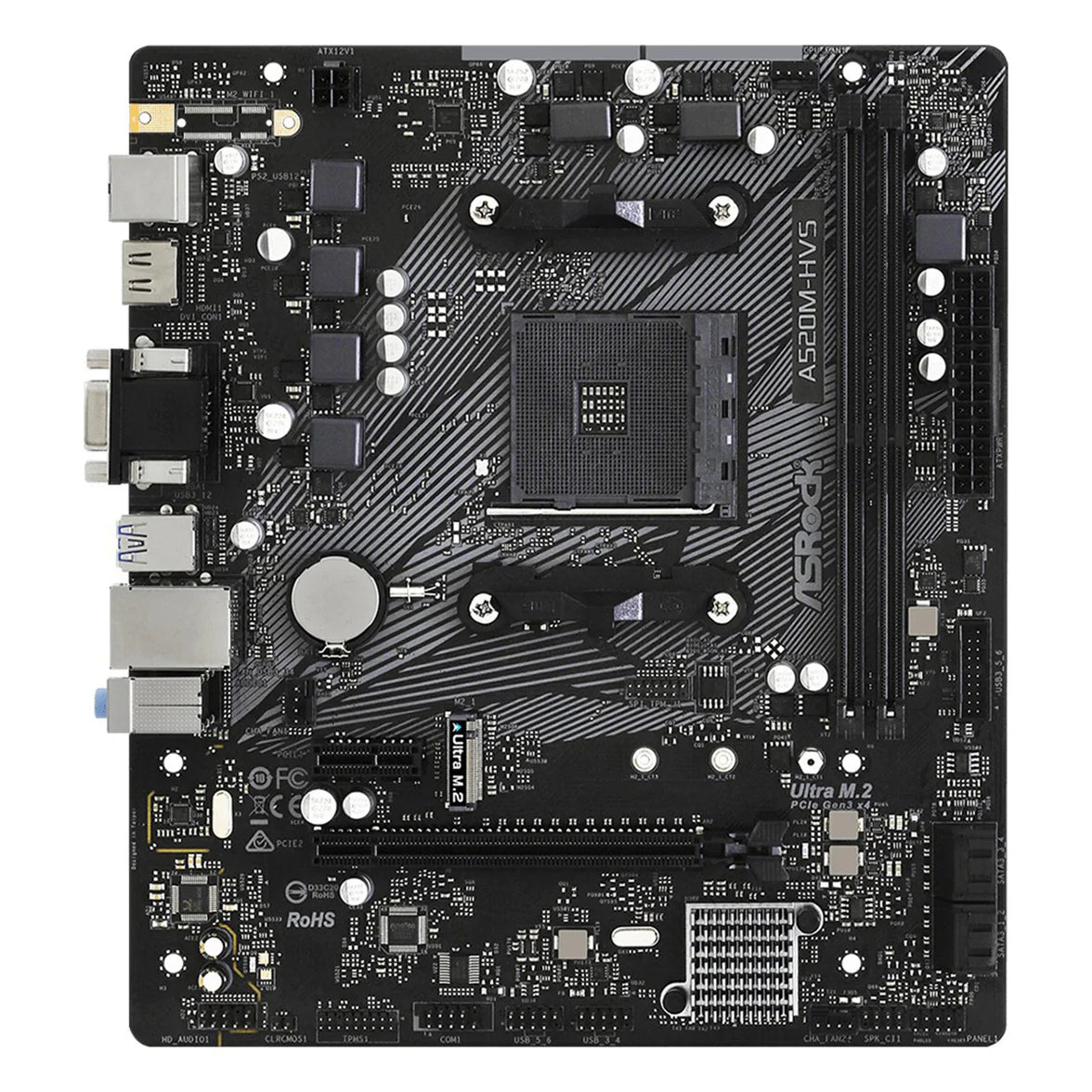 ASRock A520M-HVS micro-ATX AM4 DDR4 Motherboard