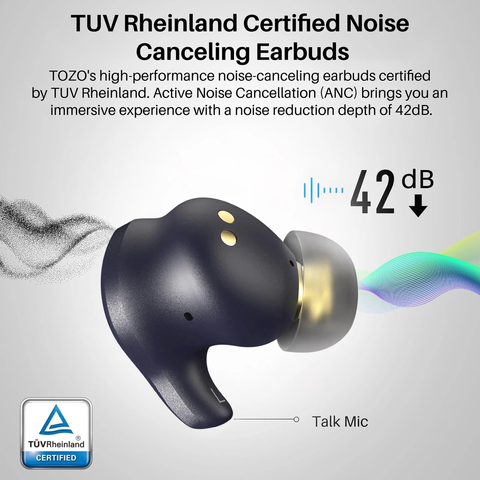 TOZO Golden X1 Earbuds Galaxy Blue / Black