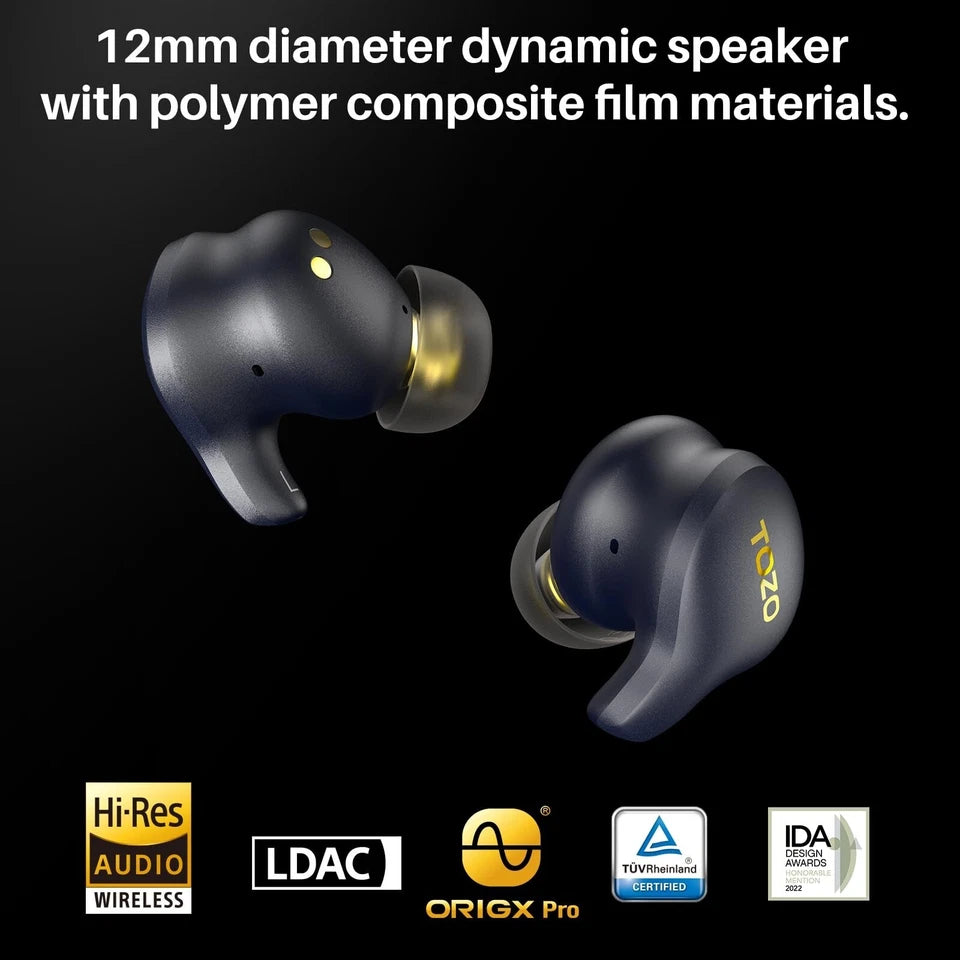 TOZO Golden X1 Earbuds Galaxy Blue / Black