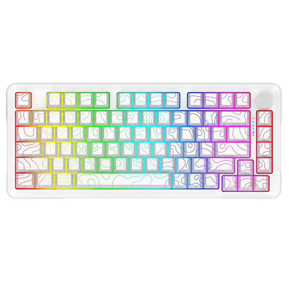 E-Yooso Z-82 Tri-Mode RGB 81Keys Mechanical Keyboard White (Silverwood Switch)