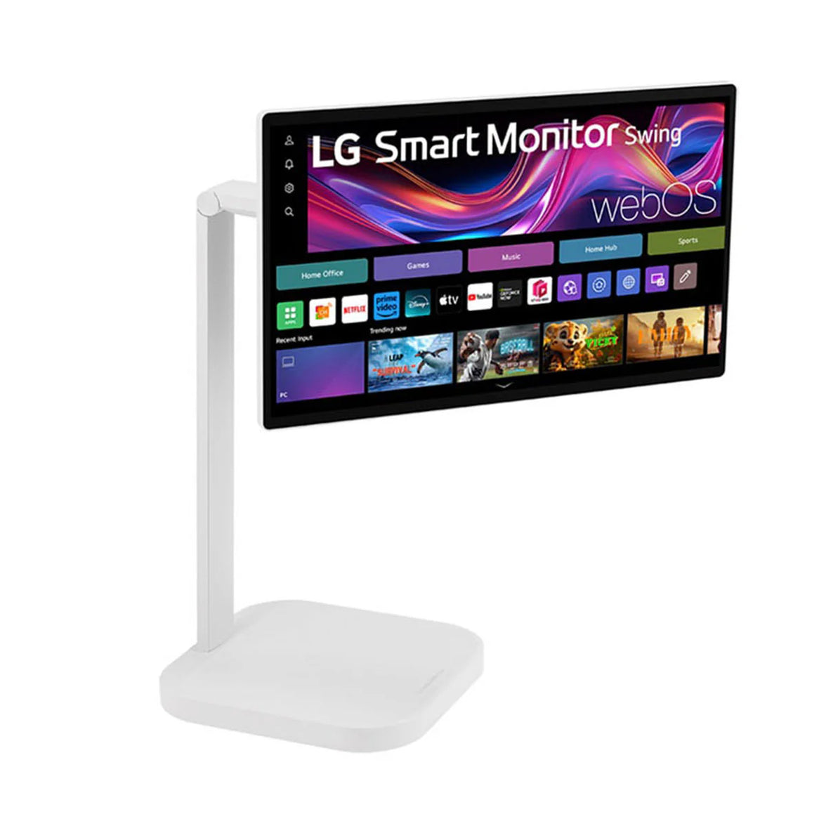 LG 32U889SA-W 31.5" 4K UHD (3840x2160) 60Hz 5ms GTG IPS Smart Monitor Swing