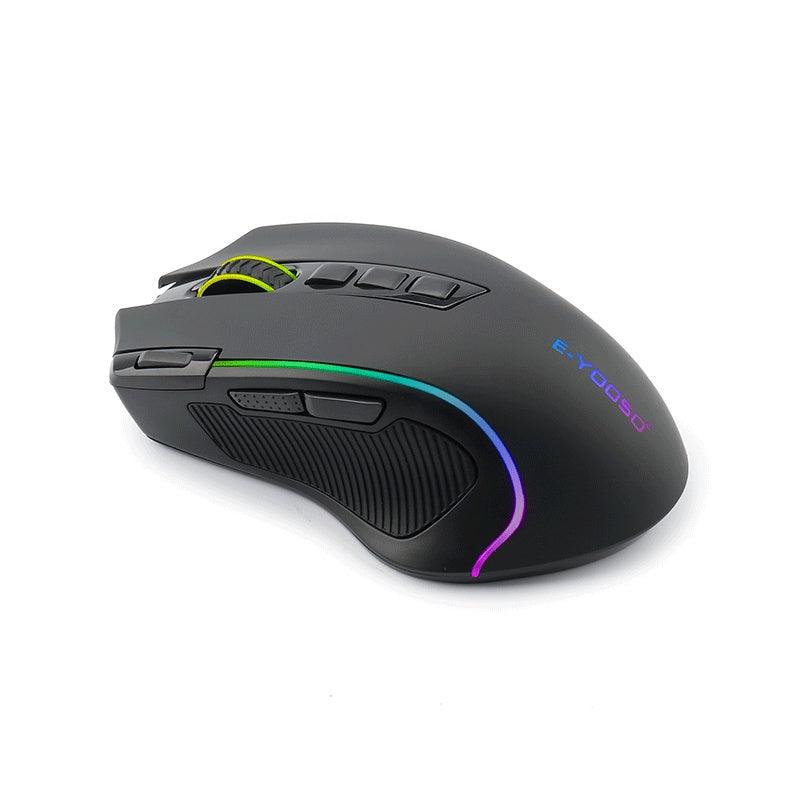 E-Yooso X-11 Pro RGB Tri-Mode Gaming Mouse (Black)